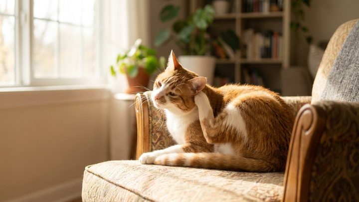 Блохи у домашней кошки, которая не выходит на улицу: откуда и как избавиться